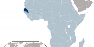 Harta e Senegalit vend në botë